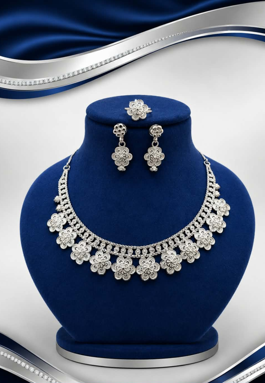 ensemble de bijoux plaqué argent