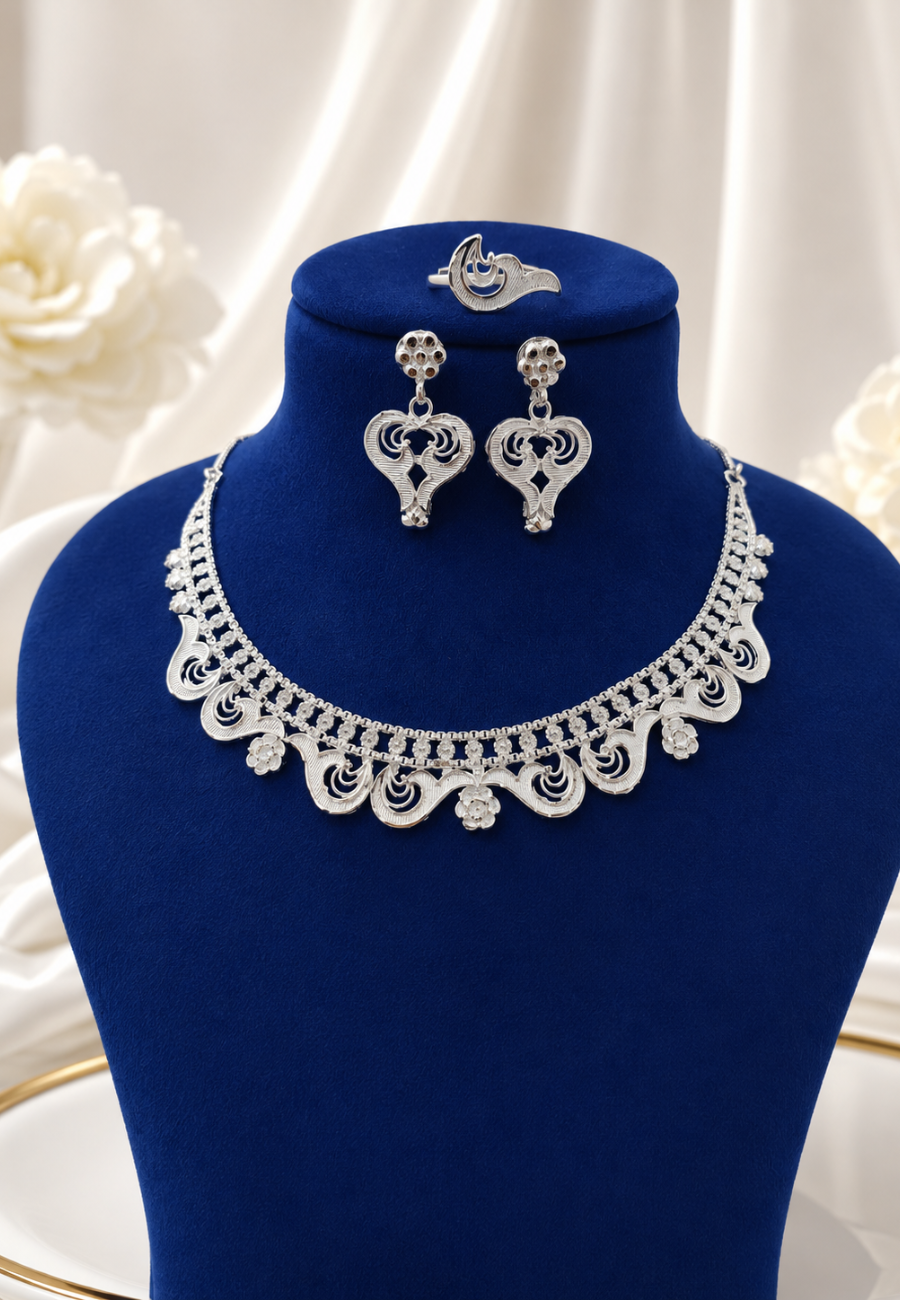 ensemble de bijoux plaqué argent