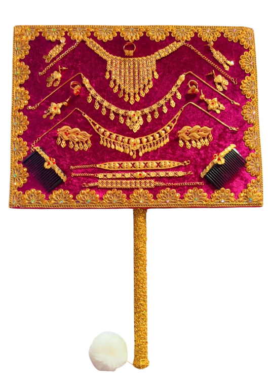 panneau et bijoux plaque or déjà fixé et emballé