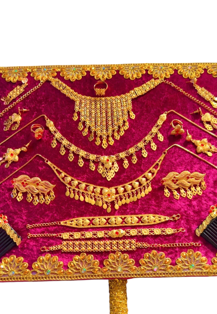 panneau et bijoux plaque or déjà fixé et emballé